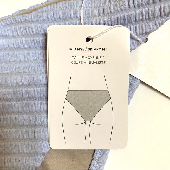 🌟NEW Smocked Mid-Rise Skimpy Swim Bottom SZ. 8   NWT - Picture 9 of 12